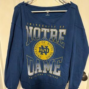 Hollister Blue Notre Dame Sweater